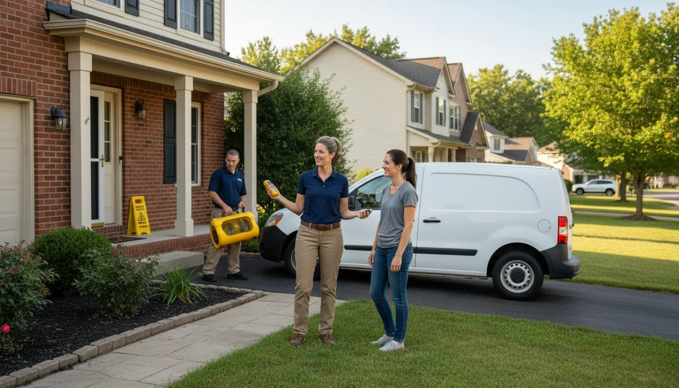Residential water damage restoration in Holladay, TN